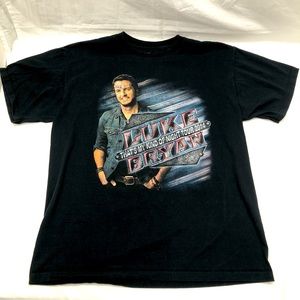Luke Bryan 2014 Concert Tour T-shirt Tee Size L Country Music Distressed